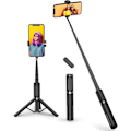 Miniatyrbillede 3 af 5: Tripod Monopod Bluetooth Teleskopisk 3 i 1 Udtrækkelig 270° Rotation TikTok til iPhone og Android, Videooptagelse, Livestreaming