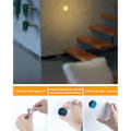 Miniatyrbilde 4 av 5: Lys med intelligent induksjon for ho, soverom, liten nattlampe, magnetisk sugekopp, menneskekropp, skaplys, USB-lading, nattevåkning, hea