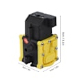 Pikkukuva 2 / 5: 8x7x5cm Itse liikkuva vesipumppu Puutarhatarvikkeet Sähköinen ruiskupumppu vesipumppu kalvo 12v