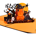 Miniatyrbilde 1 av 5: 3D Pop Up Gratulasjonskort for Halloween Jul (Halloween 3)