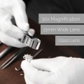 Miniatyrbillede 4 af 5: Juveler Lupe - Lupe Glas 30 x 21 mm Smykker Antikviteter Øje Linse - 30x Lomme Lupe - Foldbar Glas - Botaniker M