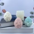 Miniatyrbilde 2 av 5: Egg og kanin formet silikon lysstøpeform Egg og kanin formet lysstøpeform Kameoformet lysstøpeform