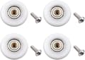 4-pack duschdörrrullar - reservdel för badrumsglas skjutdörr (rulldiameter 23 mm)