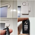 Pikkukuva 5 / 5: Oven ja ikkunan hälytin - Langaton varkaudenestohälytin kaukosäätimellä, helppo asentaa, 105 dB erittäin voimakas (sisältää 2 hälytintä ja 1 kaukosäätimen)