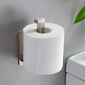 Miniatyrbild 4 av 5: Toalettpappershållare för dörr, toalettpapper utan borrning, rostfri stål dörr toalettrullar för badrum