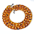 Pikkukuva 1 / 5: Silmälasiketju naisille, silmälasinaru, aurinkolasien hihna, säädettävät kaulanauhat, silmälasiketju, liukumaton silmälasiketju ja -lanyard (Leopard)