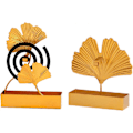 Miniatyrbillede 1 af 5: 2 stk. Myggespiralholder (Ginkgo Blad Model), Holdbar Metal Myggespiralbrænder Myggespiralholder Myggespiralholder til Hjem og Have Udendørs