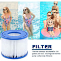 Miniatyrbillede 3 af 4: Udskiftningsfilterpatroner til Bestway VI, til Lay-Z-Spa Miami, til Coleman SaluSpa filtre 90352E Poolfilter (pakke med 4)