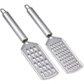 Miniatyrbilde 1 av 5: 2PCS Kjøkkenrivjern, Ostedrivjern Fint Rivjern for Kjøkken med Håndtak og Razor-Sharp Rustfritt Stålblad og for Sjokolade, Ost, Gulrot, Ingefær