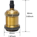 Miniatyrbillede 3 af 5: E27 Bronze Vintage Edison Lampholder Fatning, 6 × Loft Fatning til Lamper Retro Hængende Lampholder Fatning til Pendellampe Adapter
