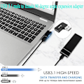 Miniatyrbillede 3 af 5: USB 3.1 90° Vinklet 10 Gbps USB 3.1 Han til Hun Adapter, Retvinklet USB A 3.1 Stikadapter, Understøtter Dataoverførsel, OTG, 3A Opladning, 2 stk (