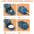 Miniatyrbilde 5 av 5: (Blå) 2 i 1 ravioli-form, kjøkkenmaskin for å lage ravioli, dumpling-maker laget av trygt absorberende materiale, praktisk kjøkkenutstyr, enkelt å