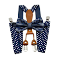 Miniatyrbilde 1 av 4: Seler og Sløyfesett - Elastisk Polkadotmønster - Herreklær Tilbehør - For Bryllup, Formelle Arrangementer