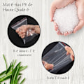 Miniatyrbillede 2 af 5: Pakke med 600 klare plastik ziplock-poser, genlukkelige plastikposer, 80 μm tykkelse - 100×6 poser (6 størrelser)