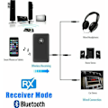 Miniatyrbillede 2 af 4: Bluetooth 5.0 transmitter, 2 i 1 trådløs 3,5 mm adapter, adapter transmitter og receiver, 2 i 1 adapter, 3,5 mm Jack Aptx og USB,