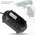 Miniatyrbillede 5 af 5: Li-ion Batterioplader, Erstatnings Hurtig Batterioplader Lithium Batteri Ladestation til 12V DC 1.5A Makita BL1013 BL7010 (EU Stik)