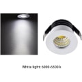 Miniatyrbilde 4 av 5: Pakke med 5*3W LED innfelt taklys Downlights Spotlight, LED innfelt lite skap Mini Spot Lampe Tak Downlight Kit Armatur [Energiklasse A