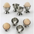 Miniatyrbilde 5 av 5: 4 stk, rustfritt stål eggbrett, eggbrett, eggkopp, ande eggkopp, eggkopp, frokost, kjøkkenutstyr for
