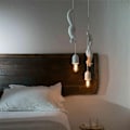 Miniatyrbilde 3 av 4: Nordisk Ekorn Resin Pendellampe Moderne LED Hengelampe Lys for Soverom Barnerom Barneromsdekor