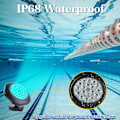 Miniatyrbild 2 av 5: Solcellslampor för damm 2 lägen Nedsänkbar lampa med färgbyte, IP68 Vattentät, Automatisk på/av, Utomhusbelysning för trädgård, Pool (2 i 1)