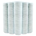 Miniatyrbilde 1 av 4: Sett med 5 spolepatroner 9-tommers sedimentvannfilter 3/4-20 kompatible mikronfilter 10 tommer