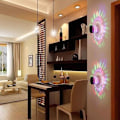 Miniatyrbild 3 av 5: Aluminium spiral LED vägglampa dekoration veranda sovrum hall tak hall 3W atmosfär RGB lampa färgstarkt ljus med fjärrkontroll [energi kla