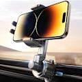 Miniatyrbild 1 av 5: Mobilhållare för Bil - 360° Rotation, Blockerar Aldrig Luftventilen, Passar iPhone 12-16 Pro Max & Samsung Galaxy