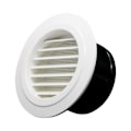 Pikkukuva 1 / 5: 75mm ilmastin, poistoilmajärjestelmä keskusilmastointi suojaritilällä - ABS (Ø75mm)