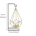 Miniatyrbild 2 av 4: Metalliska geometriska design-teLjushållare