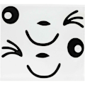 Miniatyrbillede 1 af 5: 2 rum smil ansigt designer 3D sticker decalcomania dekoration til bil bilspejl sort spejl