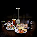 Miniatyrbillede 2 af 5: Moderne aluminium 6000mAh trådløs USB genopladelig LED bordlampe 2 niveau dæmpbar restaurant lys soveværelse sengebord lampe (sølv)