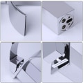 Miniatyrbilde 3 av 5: Baderomskran, Moderne Foss Design Servantkran, Holdbar Metallkropp Design Med Premium Metall Krombelegg. Justerbart Varmt og Kaldt Vann