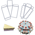 Miniatyrbillede 1 af 5: 2 stk. Scrapbooking-skæredåse Skæredåse Stencils Kulstofstål Skæredåse DIY Dekoration Album Papirkort Håndværk