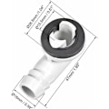 Miniatyrbilde 2 av 5: Koblingsstykke for klimaanlegg dreneringsslange - 15mm - mini-split enheter og vindus AC enhetsdeler - 3 stk