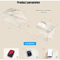 Miniatyrbillede 5 af 5: Transparent vandtæt trådløs dørklokke til Carillon Ring Udvendig knap dør Sonnette Kit Easy Box Kit Installation
