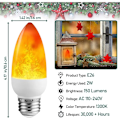 Pikkukuva 5 / 5: 【2kpl】 E27 LED LIEKKI DEKORATIIVINEN lamppu