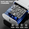 Miniatyrbilde 3 av 5: USB C Lader, 20W Hurtigladeplugg, Egnet for iPhone 16/16 Pro/16 Pro Max/16 Plus/15/14/13/12/11/SE 2020/X/XS, Pad Pro, Airpods, Galaxy, Pixel,