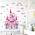 Miniatyrbild 4 av 5: Väggdekaler Färgglatt slott Vägg väggdekaler Väggdekaler flickrum för barnrum babyrum