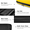 Miniatyrbilde 4 av 5: (Gul) 1 stk Nintendo Switch Lite-etui, hardcase for Nintendo Switch Lite-konsoll, inkluderer 8 spillkort, JoyCon og annet tilbehør.