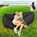 Miniatyrbild 4 av 5: Uppblåsbar Air Sofa med bärväska, bärbar stranduppblåsbar stol, hopfällbar luftfåtölj, vattentät lufthängmatta, campingsoffa, uppblåsbar för vuxna män