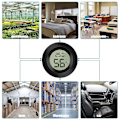 Miniatyrbild 5 av 5: 5-pack LCD digital hygrometer termometer, inomhus utomhus hygrometer temperaturmätare för luftfuktare avfuktare växthus källare babyrum