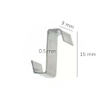 Miniatyrbilde 3 av 3: Drivhus Glassklemmer Glassfeste Rustfritt Stål Overlappende Hagevedlikehold 50 stk (Z-klemmer)