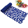Pikkukuva 3 / 5: Viole hemin De Table Felt Openwork Floral Design Table Mat Mat Hollow Flower Felt Placemat Vintage Placemat Heat Resistant Table P