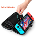 Miniatyrbilde 4 av 5: Svart - 1 stk bæreveske for Nintendo Switch/ OLED Switch (konsoll ikke inkludert) - kompatibel med strømadapter - støtsikkert hardt skall bæreveske