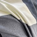 Miniatyrbilde 2 av 5: Bomull Rutete Queen Size Bomull Dynetrekk Queen Size Geometrisk Mønster Dynetrekk Putetrekk Sett Reversibel Beige Khaki Grå Svart Rutete 4 Deler B