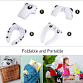 Miniatyrbilde 3 av 5: Baby Toalettsete Reduser, Sammenleggbar Toalettsete for Barn, Baby Toalett Reduser Bærbar Toalettsete for Gutt og Jente med 8 Antiskli Pads og 1 Bæreveske