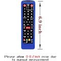 Miniatyrbild 4 av 5: Blå silikon skyddande fodral för Samsung fjärrkontroll, AA59-00741A AA59-00786A BN59-01315B, skyddande skal för Samsung fjärrkontroll, halkfri, anti-fall
