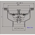 Miniatyrbilde 5 av 5: Servantvaskavløp uten overløp Kurv i rustfritt stål ø 114 mm 1½\", Rustfritt stål + ABS, Avløp + Kurv