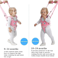 Miniatyrbillede 3 af 5: (Pink) Baby Gå-sele Mesh Gåhjælp Småbørn Justerbar Hjælp Børne Gåhjælp Bælte Gå Stående Sikkerhedssele til Baby 7-24 Måneder