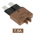 Miniatyrbillede 3 af 3: Medium Recoverable Fuse Manuel Nulstilling Kredsløbsafbryder Bilsikring Overstrømsbeskyttelse Manuel Nulstilling Sikring 7.5A Mørkegrå